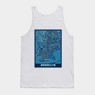 Brooklyn - United States Peace City Map Tank Top